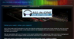 Desktop Screenshot of allinoneaudio.com