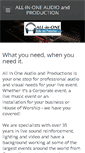 Mobile Screenshot of allinoneaudio.com